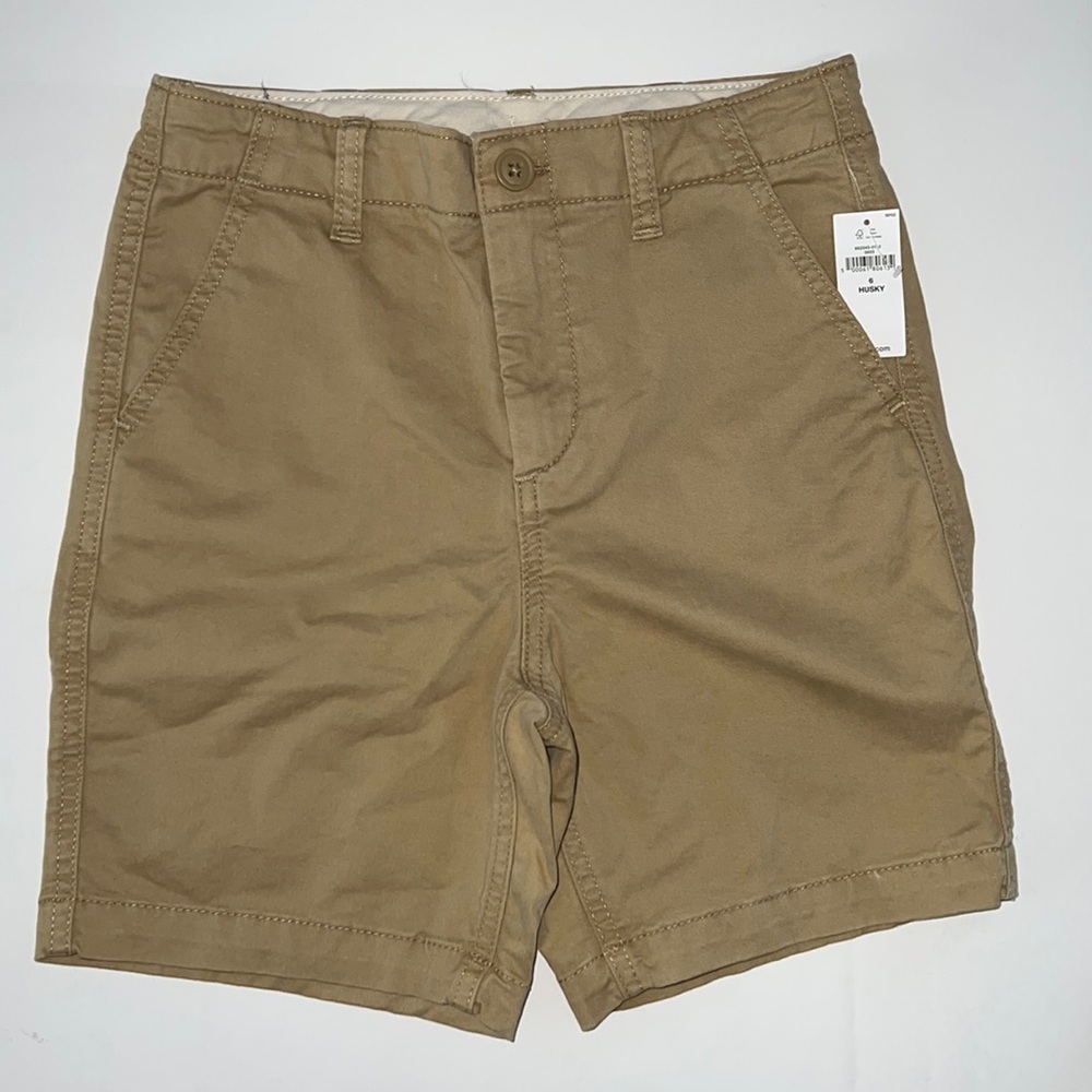 Gap Kids Khaki Dressy Husky Shorts size 6